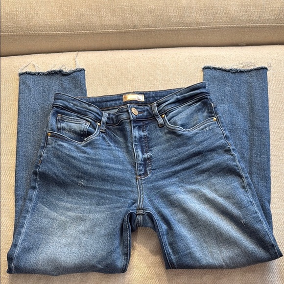 Kut from the Kloth Rachel Fab Ab Mom Jean distressed slim straight denim - Picture 4 of 8